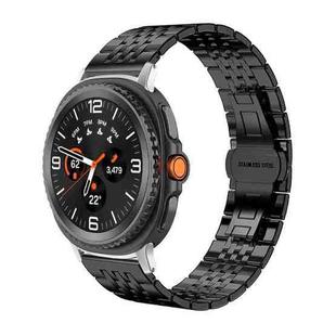 For Samsung Galaxy Watch8 20mm xDfind Seven-bead Solid Stainless Steel Watch Band(Black)