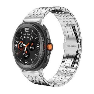 For Samsung Galaxy Watch8 22mm xDfind Seven-bead Solid Stainless Steel Watch Band(Silver)