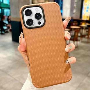 For iPhone 16 Pro Max Luggage-Inspired Design MagSafe Full Coverage Phone Case(Brown)