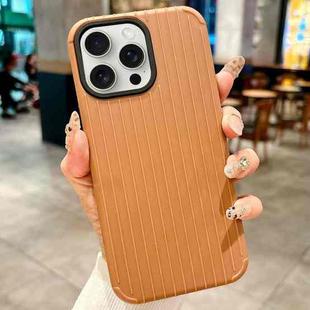 For iPhone 15 Pro Max Luggage-Inspired Design MagSafe Full Coverage Phone Case(Brown)