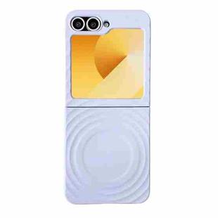 For Samsung Galaxy Z Flip6 / Flip5 Wave Texture MagSafe Skin Feel PC Phone Case(Purple)