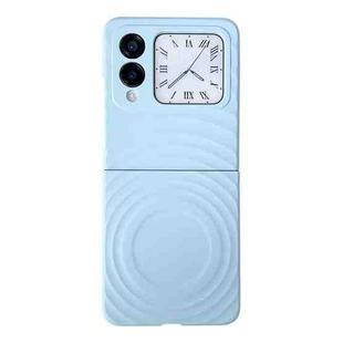 For Huawei nova Flip Wave Texture MagSafe Skin Feel PC Phone Case(Light Blue)
