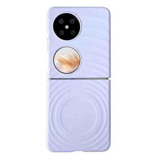 For Huawei Pocket 2 Wave Texture MagSafe Skin Feel PC Phone Case(Purple)