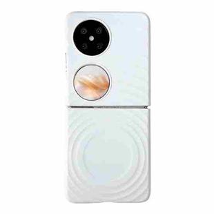 For Huawei Pocket 2 Wave Texture MagSafe Skin Feel PC Phone Case(White)