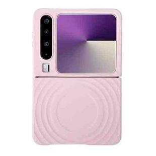 For Huawei Pura X Wave Texture MagSafe Skin Feel PC Phone Case(Pink)
