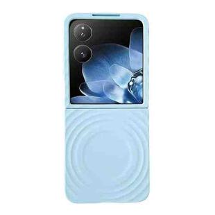 For Xiaomi Mix Flip Wave Texture MagSafe Skin Feel PC Phone Case(Light Blue)