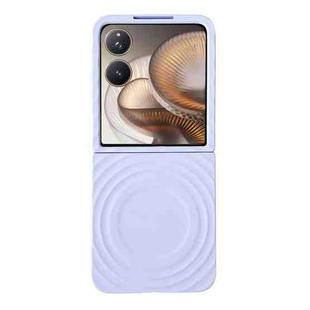 For Xiaomi Mix Flip 2 Wave Texture MagSafe Skin Feel PC Phone Case(Purple)
