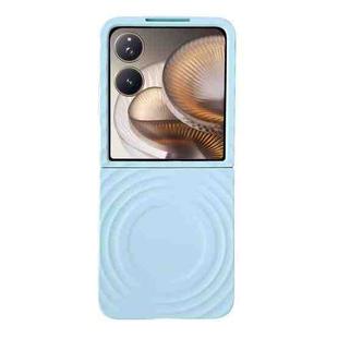 For Xiaomi Mix Flip 2 Wave Texture MagSafe Skin Feel PC Phone Case(Light Blue)