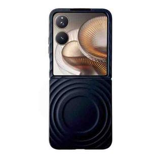 For Xiaomi Mix Flip 2 Wave Texture MagSafe Skin Feel PC Phone Case(Black)