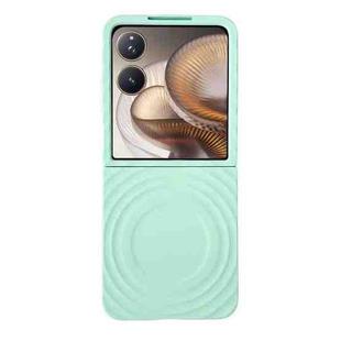 For Xiaomi Mix Flip 2 Wave Texture MagSafe Skin Feel PC Phone Case(Mint Green)