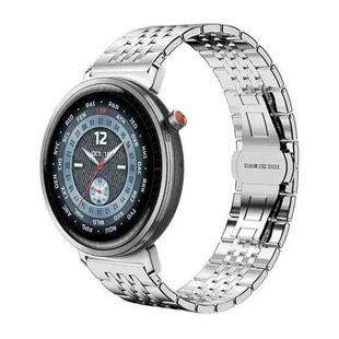 For Honor Watch Fit 22mm xDfind Seven-bead Solid Stainless Steel Watch Band(Silver)