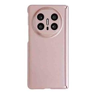 For Huawei Mate X6 Skin Meel PC Magnetic Hinge Folding Phone Case(Rose Gold)