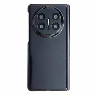 For Huawei Mate X6 Skin Meel PC Magnetic Hinge Folding Phone Case(Black)