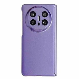 For Huawei Mate X6 Skin Meel PC Magnetic Hinge Folding Phone Case(Purple)