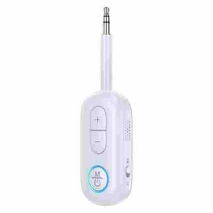 BT-13 2 in 1 Car Wireless Audio Adapter 3.5mm Audio Receiver Transmitter(White)