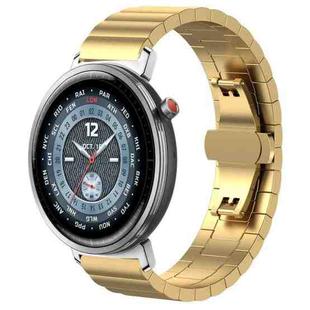 For Honor Watch Fit 22mm xDfind One-bead Bamboo Solid Stainless Steel Watch Band(Gold)