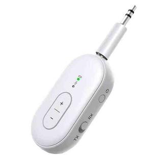 BT-21 2 in 1 Car Wireless Audio Adapter 3.5mm Audio Receiver Transmitter(White)