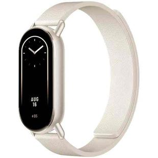 14mm xDfind Flat Head Litchi Texture Magnetic Silicone Watch Band(Starlight)