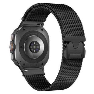 For Samsung Galaxy Watch8 22mm xDfind Milanese Parachute Buckle Stainless Steel Watch Band(Black)