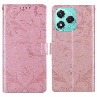 For Honor 400 Lite Global Embossed Floral Pattern Leather Phone Case(Pink)