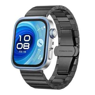 For Huawei Watch Fit 4 / 4 Pro / 3 Bamboo Stainless Steel Watch Band(Black)