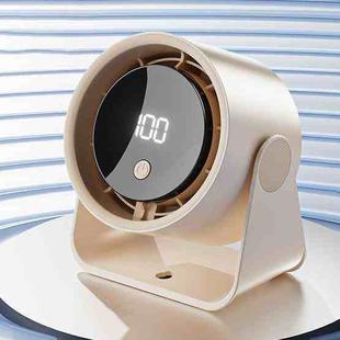 FS-22 Digital Display 100-speed Desktop Air Circulation Electric Fan(Beige)