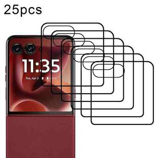 For Motorola Razr 60 Ultra 25pcs 3D Hot Bending Edge Glue HD Curved Tempered Glass Film