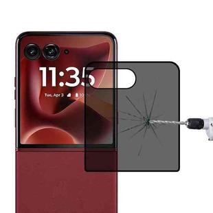 For Motorola Razr 60 Ultra 3D Hot Bending Edge Glue Anti-spy Privacy Curved Tempered Glass Film