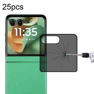 For Motorola Razr 60 25pcs 3D Hot Bending Edge Glue Anti-spy Privacy Curved Tempered Glass Film