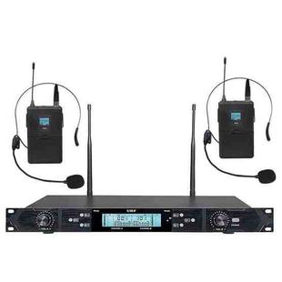U-620 Professional 1 to 2 Waistpack Wireless Headset Microphone System(Black)