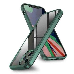 For iPhone 12 mini Freelander Shockproof TPU + PC Case(Dark Green)