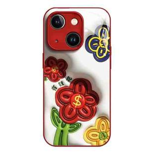 For iPhone 14 Liquid Glass TPU Soft Edge Shockproof Phone Case(Have Money to Spend)