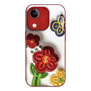 For iPhone XR Liquid Glass TPU Soft Edge Shockproof Phone Case(Have Money to Spend)