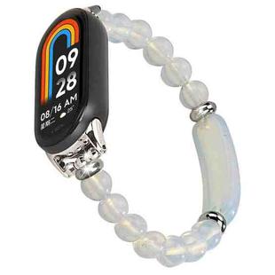 For Xiaomi Smart Band 10 / 9 / 8 Large Beaded Bracelet Watch Band(Protein Beads)
