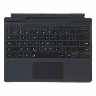 For MicroSoft Surface Pro 9 / 10 / 11 / 12 Single Color Backlight Tablet Bluetooth Keyboard with Touch Pad(Black)
