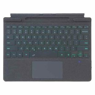 For MicroSoft Surface Pro 9 / 10 / 11 / 12 Single Color Backlight Tablet Bluetooth Keyboard with Touch Pad(Grey)