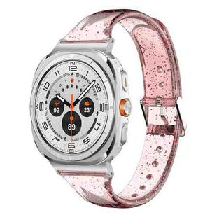 For Samsung Galaxy Watch Ultra 47mm Glitter TPU Watch Band(Pink)