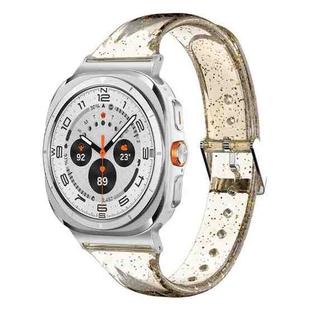 For Samsung Galaxy Watch Ultra 47mm Glitter TPU Watch Band(Gold)