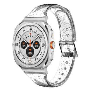 For Samsung Galaxy Watch Ultra 47mm Glitter TPU Watch Band(Transparent)