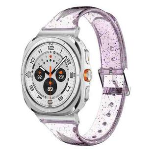 For Samsung Galaxy Watch Ultra 47mm Glitter TPU Watch Band(Purple)