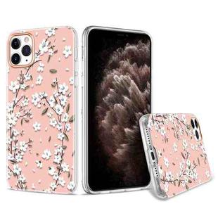 For iPhone 11 Pro Max 3D Cherry Blossom Painted TPU Protective Case(Pink)