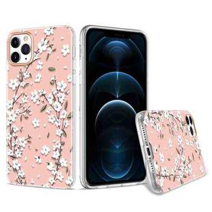 For iPhone 12 Pro Max 3D Cherry Blossom Painted TPU Protective Case(Pink)