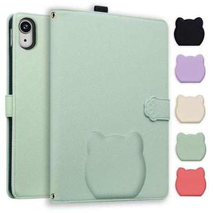 For iPad mini 2024 / mini 6 Cat Skin-feel Litchi Leather Smart Tablet Case(Green)