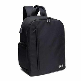 Cwatcun D6 Large II Camera Backpack Outdoor Waterproof Nylon DSLR Photography Bag, Size:32 x 17 x 41.5cm(Black)