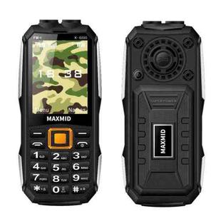 K6000 Keypad Phone, 2.8 inch, LED Flashlight, Big Keyboard, SOS, Network: 2G, Dual SIM, Plug:US Plug(Black)