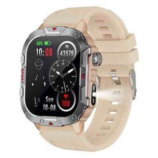 C40 Pro 2.19 inch TFT Screen BT Outdoor Sports Smart Watch Support Heart Rate Monitoring(Apricot)