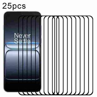 For OnePlus Nord 5 25pcs High Aluminum Full Screen Silk Printing Tempered Glass Film