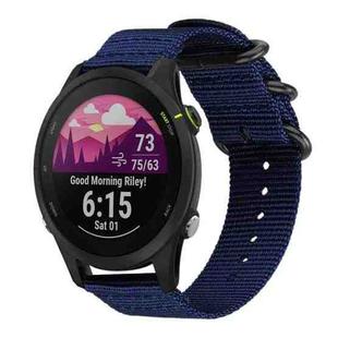 18mm xDfind Ring Buckle Nylon Canvas Watch Band(Midnight Blue)