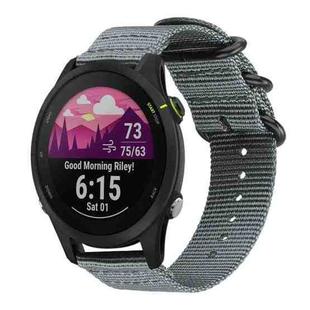 18mm xDfind Ring Buckle Nylon Canvas Watch Band(Grey)