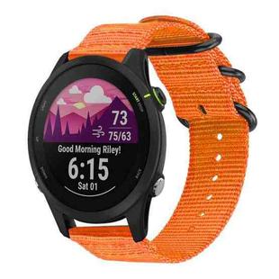 18mm xDfind Ring Buckle Nylon Canvas Watch Band(Orange)